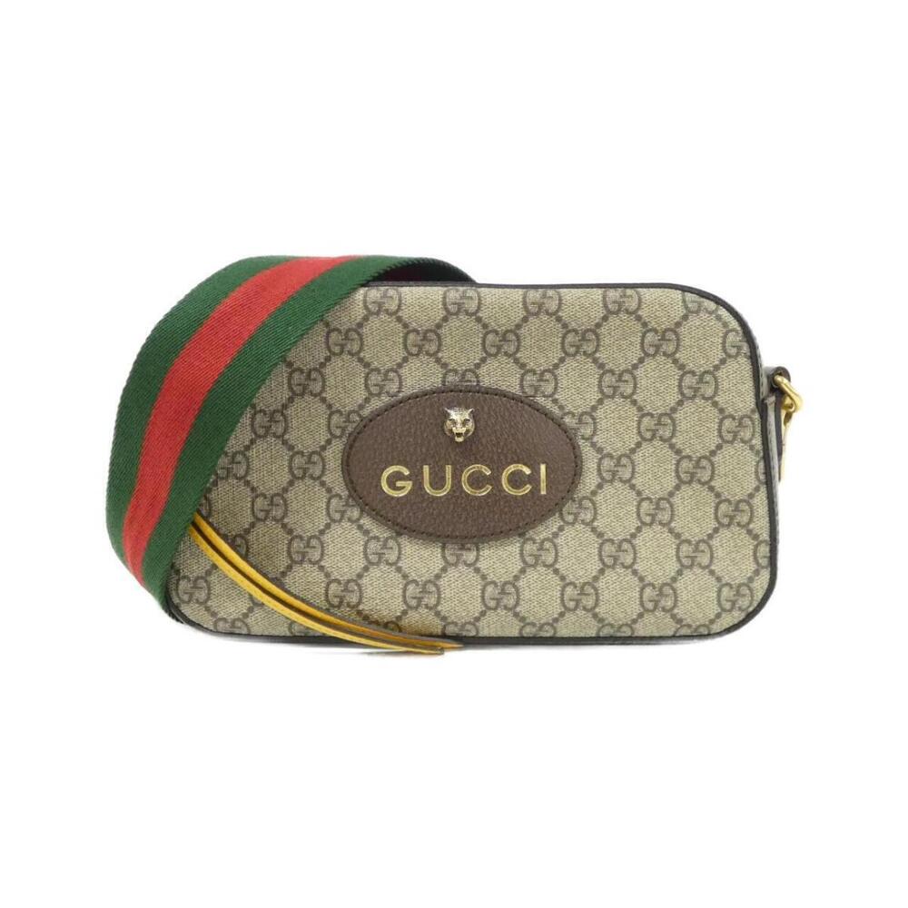 Gucci Neo GG Supreme canvas bag tiger head Brown